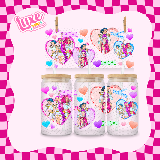 K-Pop Hearts | 16oz UV DTF Wrap | #1666