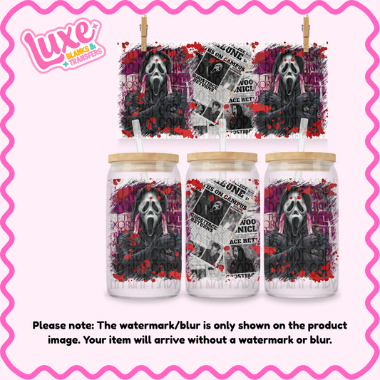 16oz UV DTF Wrap | Ghosty Spooky | #3893
