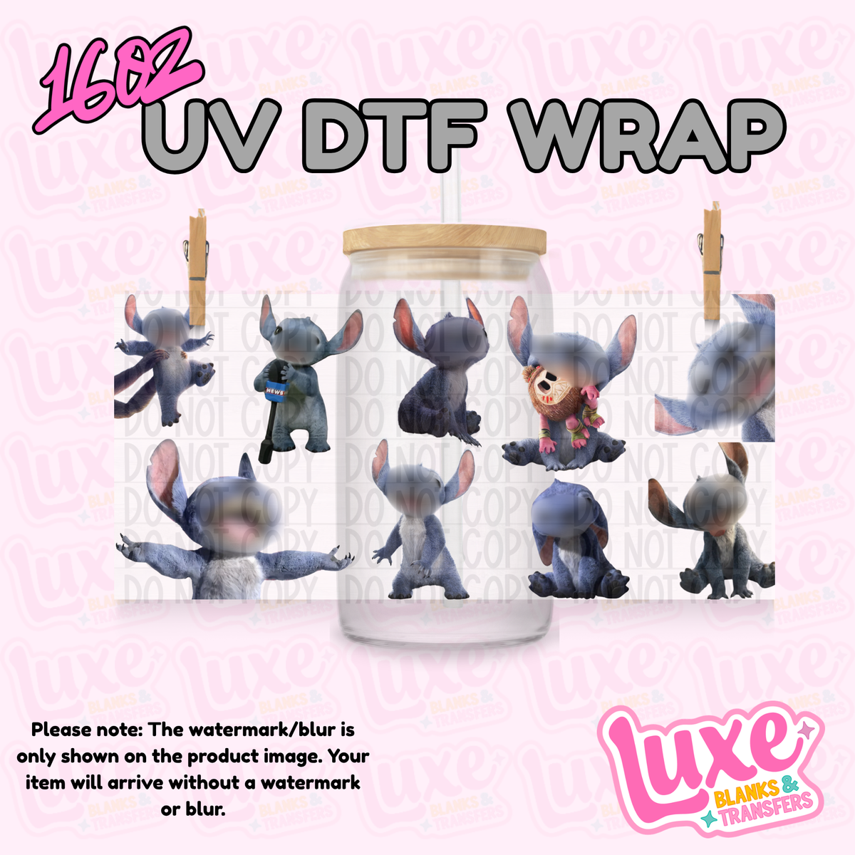 16oz UV DTF Wrap | Blu3 Guy | #4360