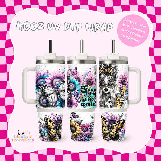 Tattoo Girl 40oz UV DTF Wrap (#B51)
