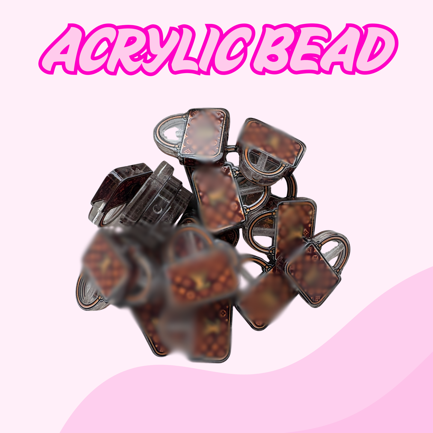 Flatback Acrylic Bead | Handbag