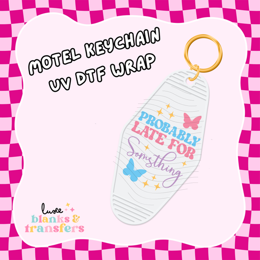 Motel Keychain UV DTF Wrap (#C51)