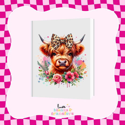 Cow #2 A5 Journal UV DTF Transfer (#A45)