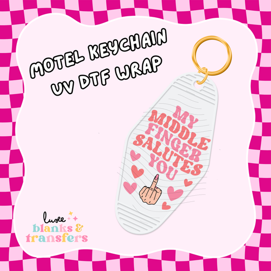 Motel Keychain UV DTF Wrap (#C52)