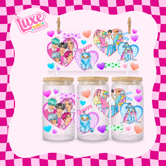 K-Pop Saja Hearts | 16oz UV DTF Wrap | #1667