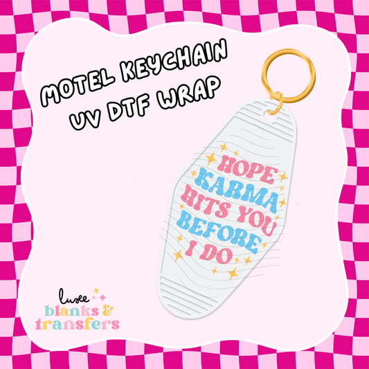 Motel Keychain UV DTF Wrap (#C53)