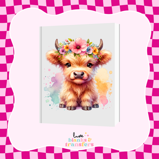 Cow #3 A5 Journal UV DTF Transfer (#A46)