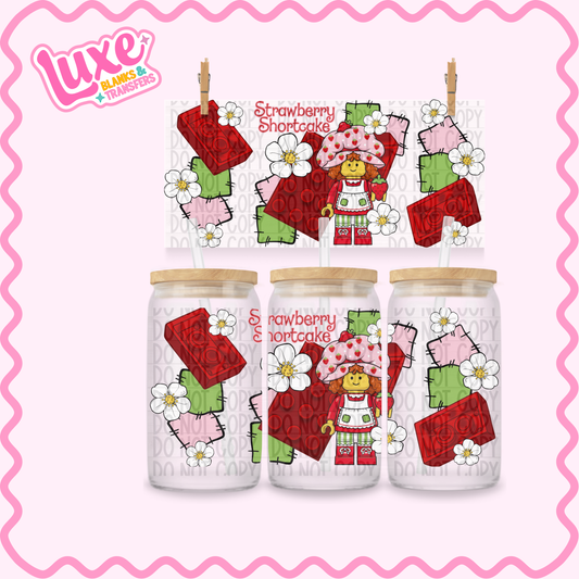 16oz UV DTF Wrap | Strawb. Blocks | #3425