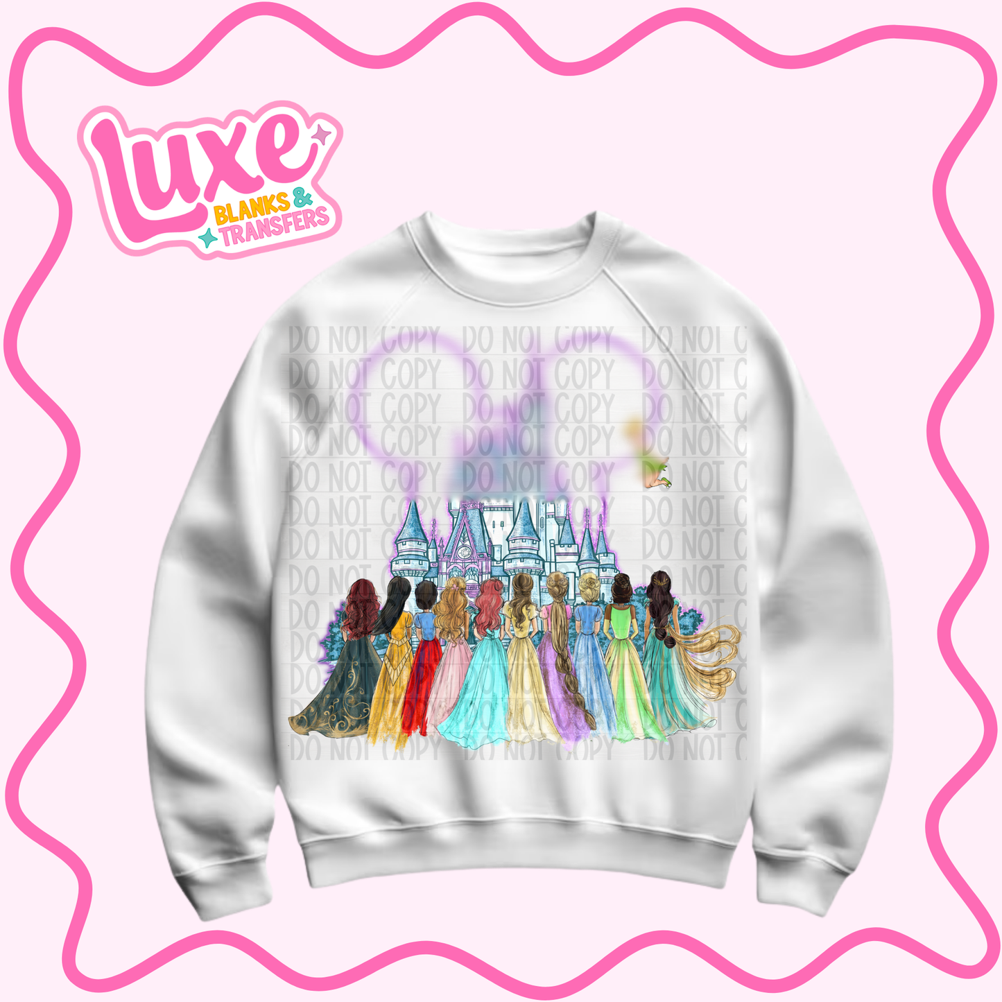 DTF Heat Transfer | Princesses | #1279