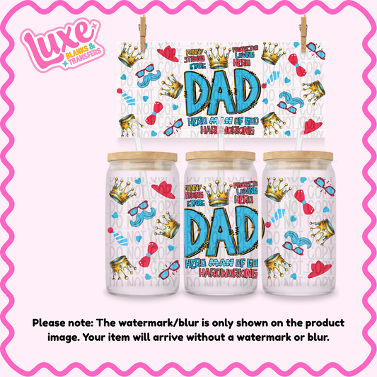 16oz UV DTF Wrap | Dad | #3895