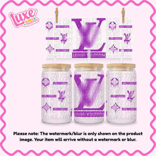 16oz UV DTF Wrap | Purple VL | #2013