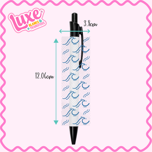 UV DTF Pen Wrap | Waves | #53