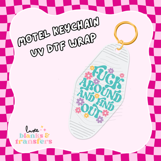 Motel Keychain UV DTF Wrap (#C54)