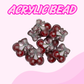 Flatback Acrylic Bead | Cherry CC