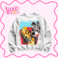 DTF Heat Transfer | Lady Dog Movie 2 | #784