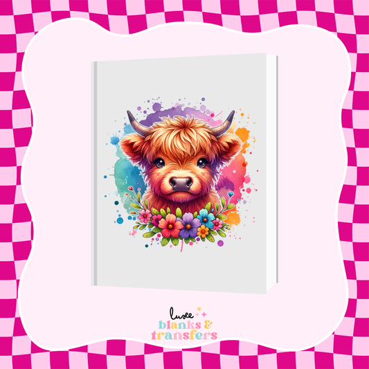 Cow #4 A5 Journal UV DTF Transfer (#A47)