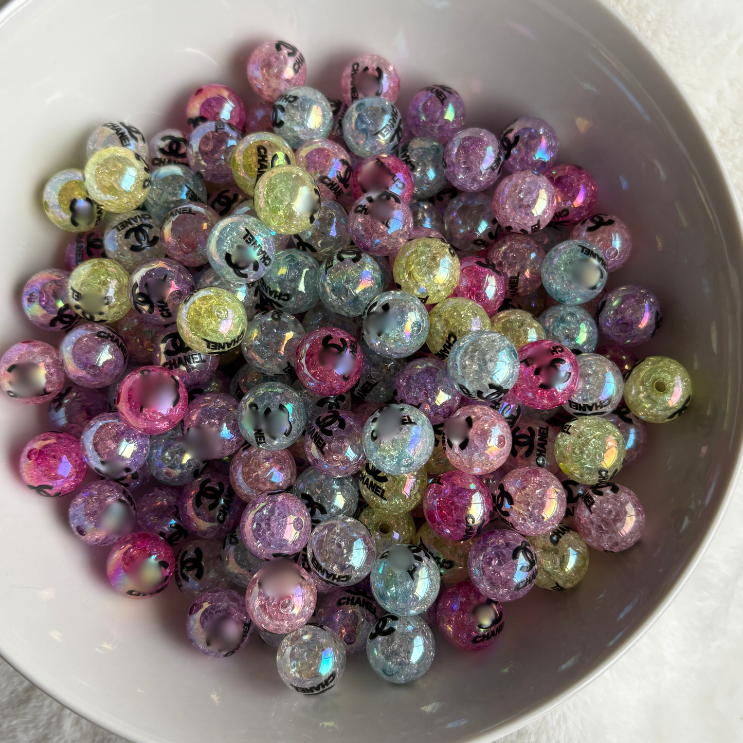 16mm Boujee CC Crackle Bead (10pcs)