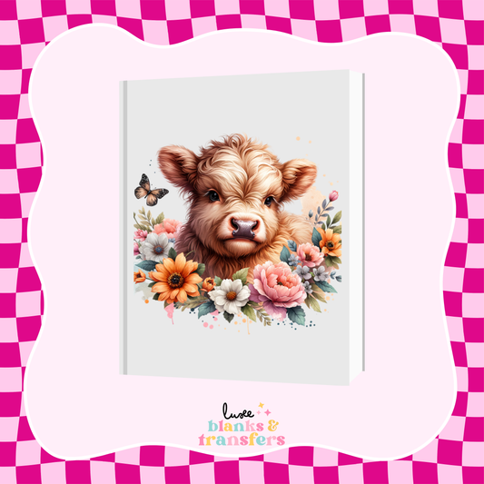 Cow #5 A5 Journal UV DTF Transfer (#A48)