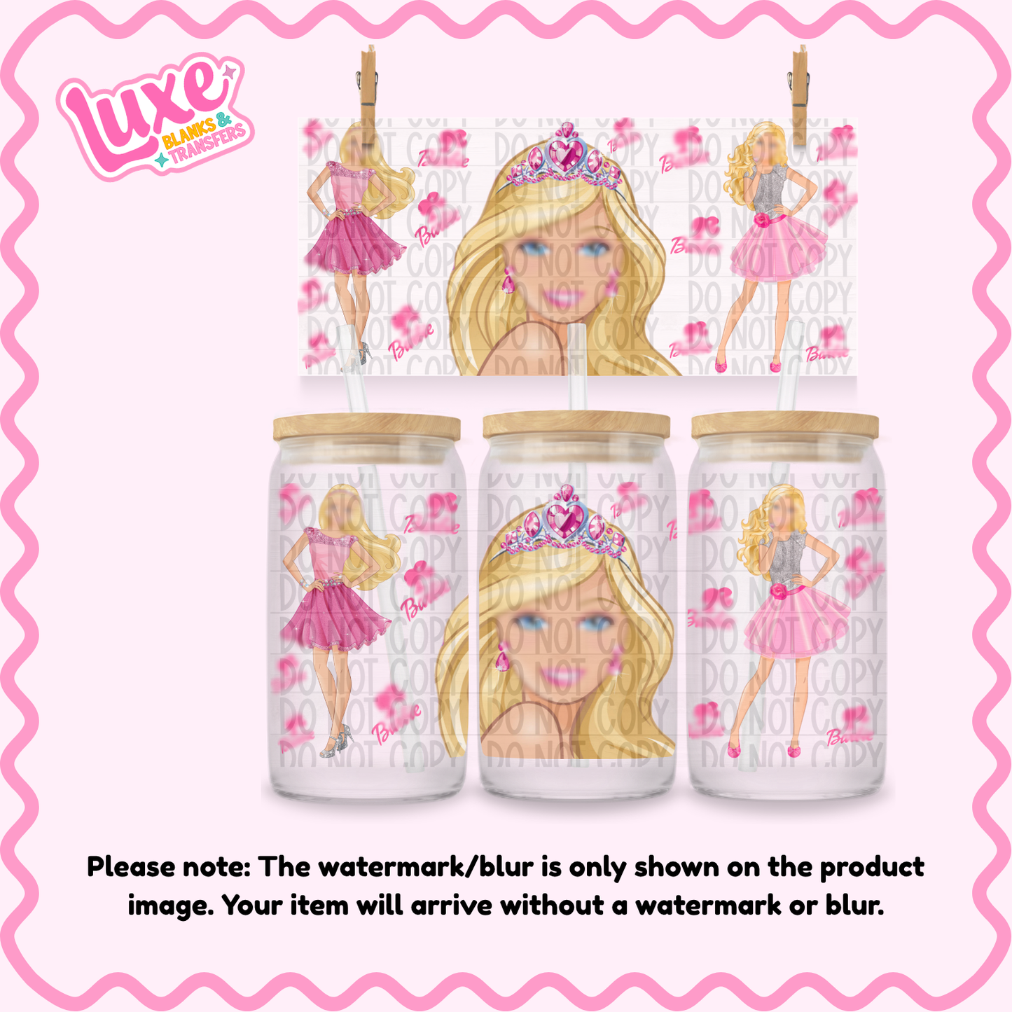 16oz UV DTF Wrap | BGirl Tiara | #N23
