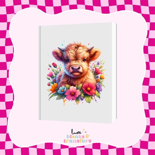 Cow #6 A5 Journal UV DTF Transfer (#A49)
