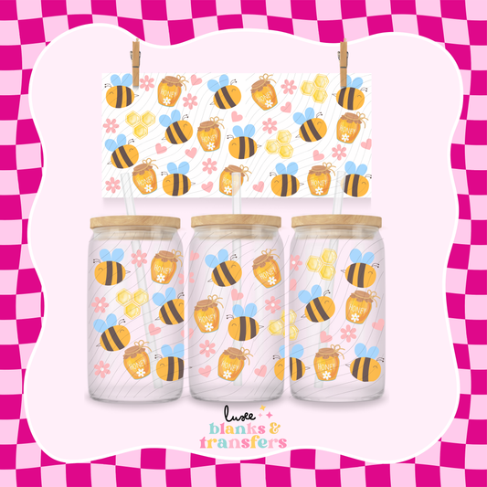 Cute Bees UV DTF Wrap (#676)