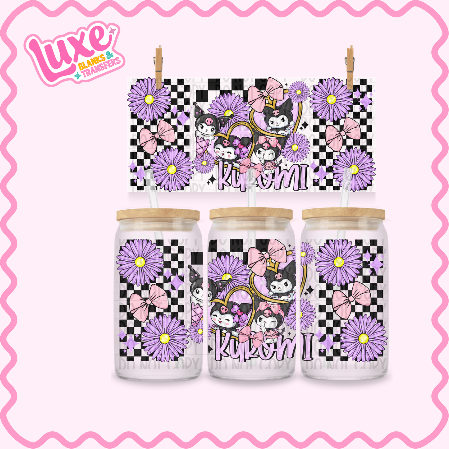 16oz UV DTF Wrap | Ku/romi Locket | #3428
