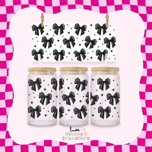 Black Bows UV DTF Wrap (#677)