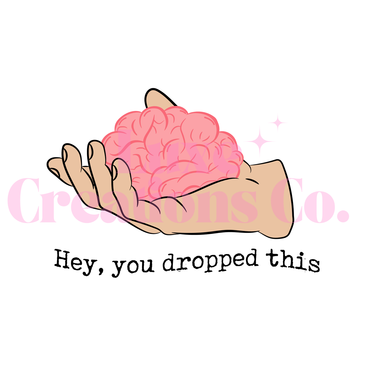 Dropped Brain UV DTF Decal