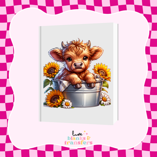 Cow #9 A5 Journal UV DTF Transfer (#A52)