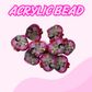Flatback Acrylic Bead | Power
