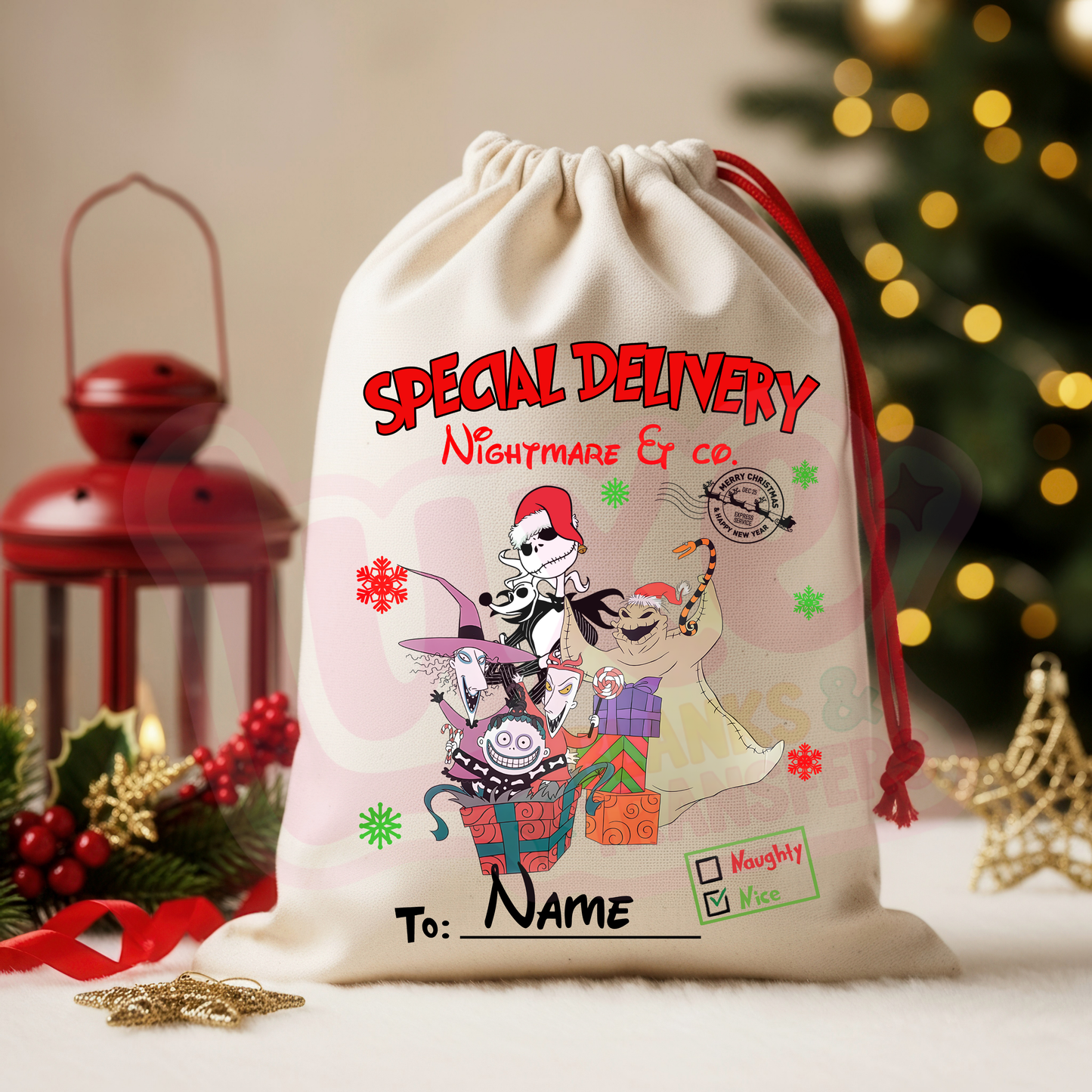 Nightmare & Co | Santa Sack DTF Heat Transfer | #57