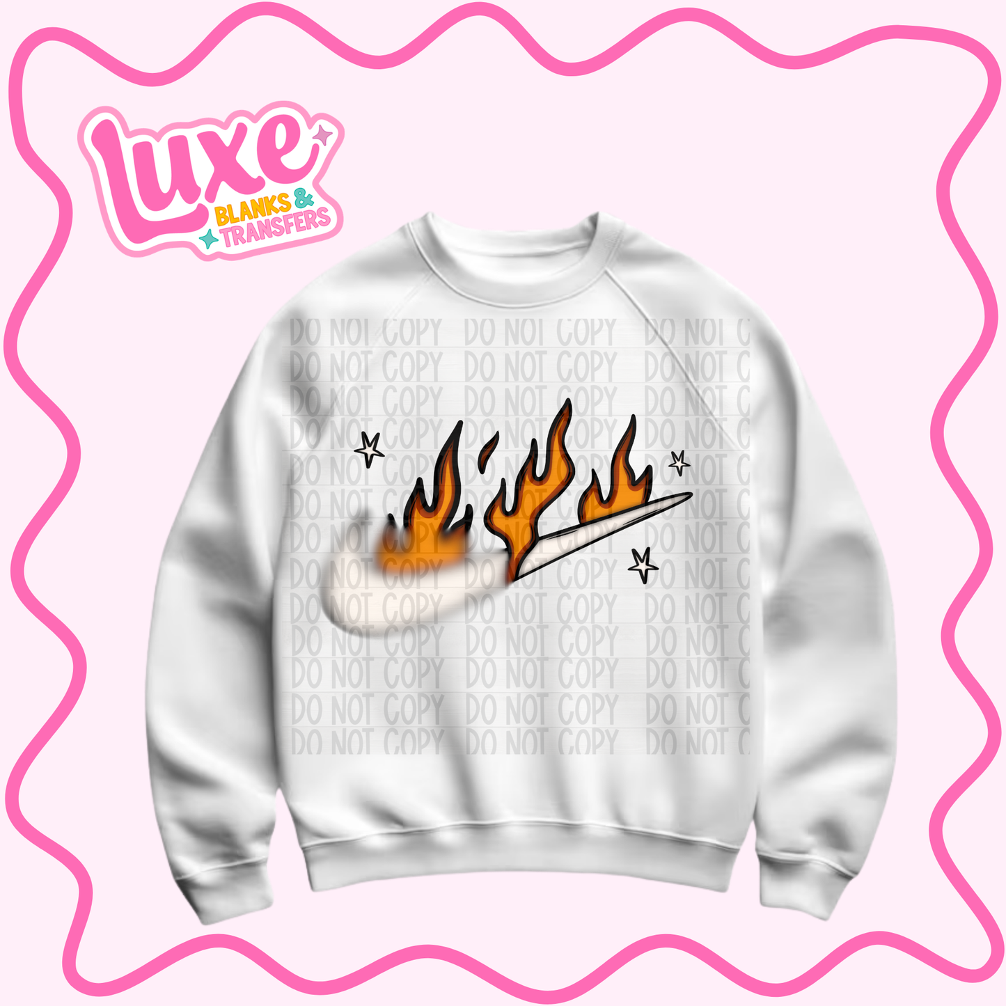 DTF Heat Transfer | Swoosh Flame | #1285