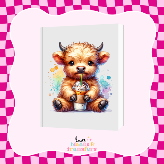 Cow #10 A5 Journal UV DTF Transfer (#A53)
