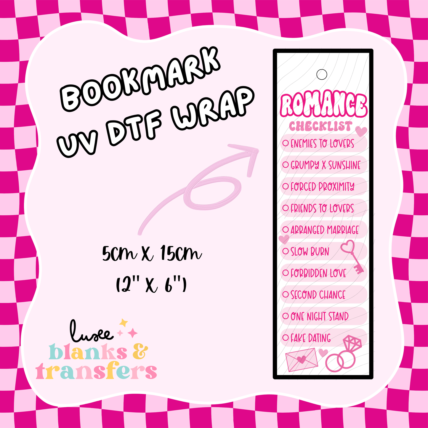 Bookmark UV DTF Wrap (#D02)