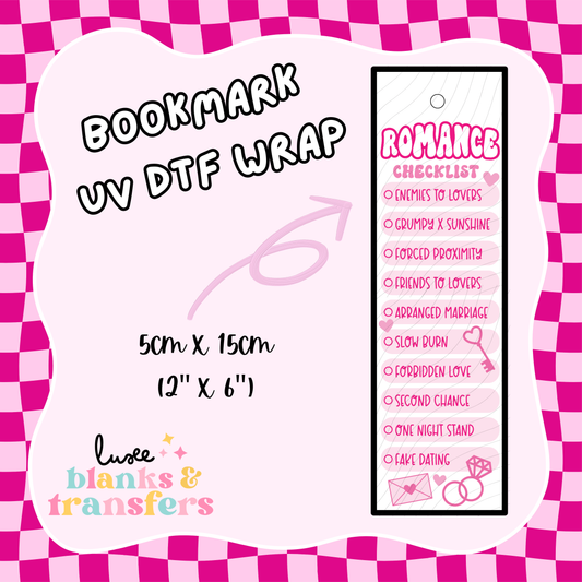 Bookmark UV DTF Wrap (#D02)