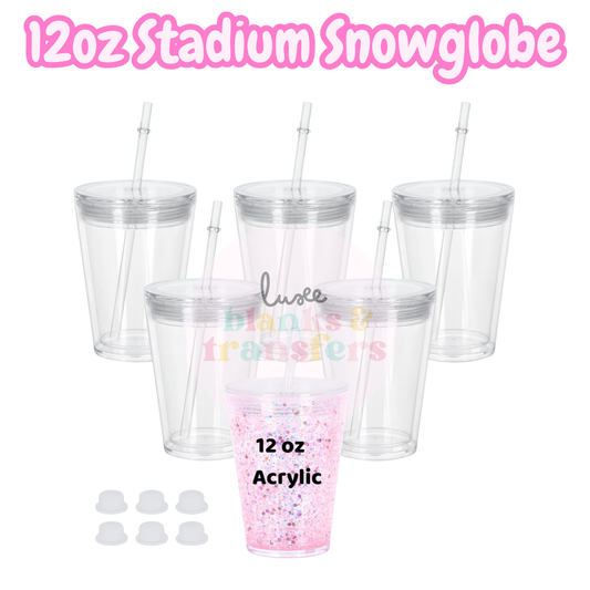 12oz Acrylic Stadium Snowglobe