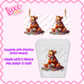 Popcorn/Lolly Bucket UV DTF Transfer | Tiger Character | #F05
