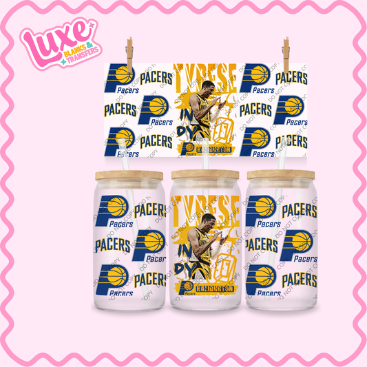 16oz UV DTF Wrap | T.Haliburton NBA Player Basketball Pacers | #2108