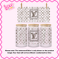 16oz UV DTF Wrap | Brown VL Square | #2020
