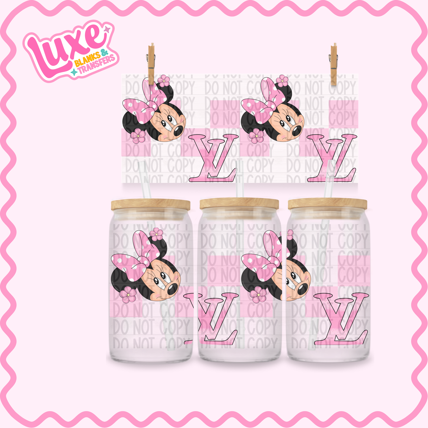 16oz UV DTF Wrap | Boujee Min | #2456