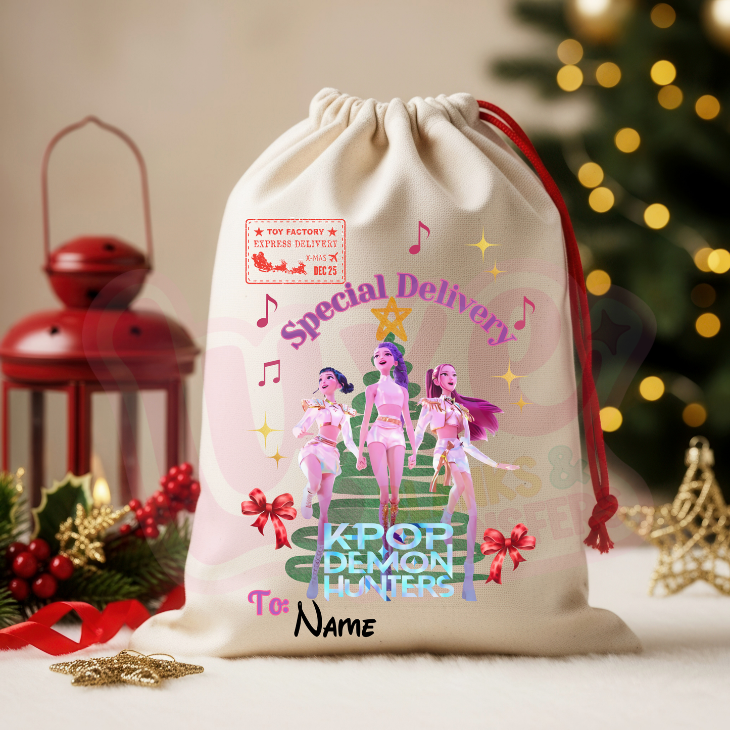 K-Pop | Santa Sack DTF Heat Transfer | #59