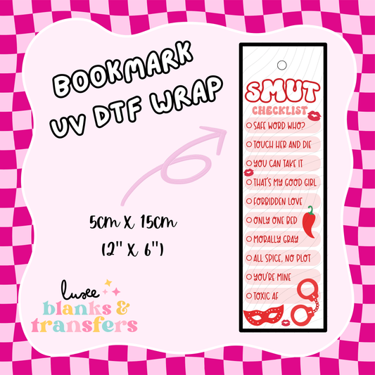 Bookmark UV DTF Wrap (#D03)