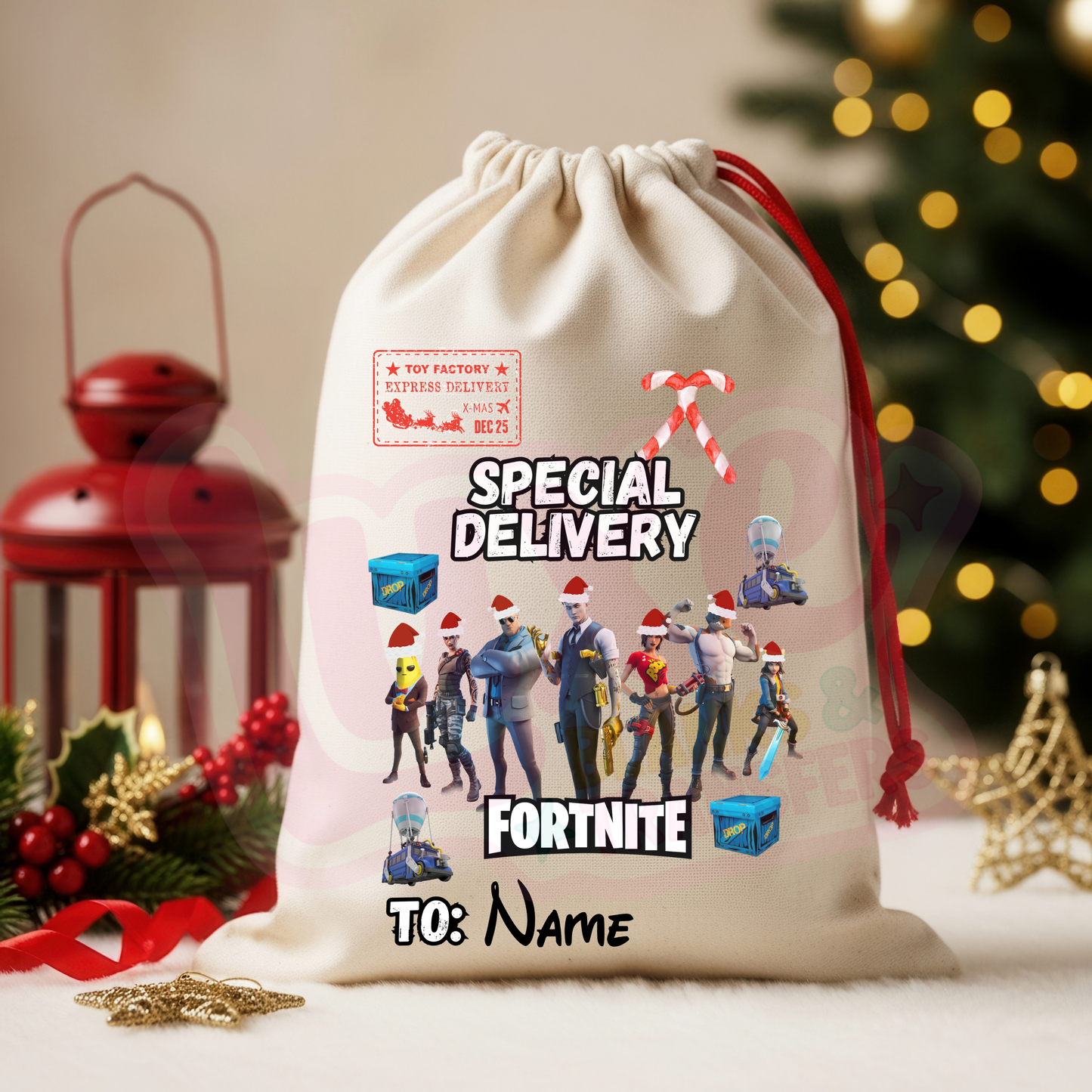 Fort Game | Santa Sack DTF Heat Transfer | #60