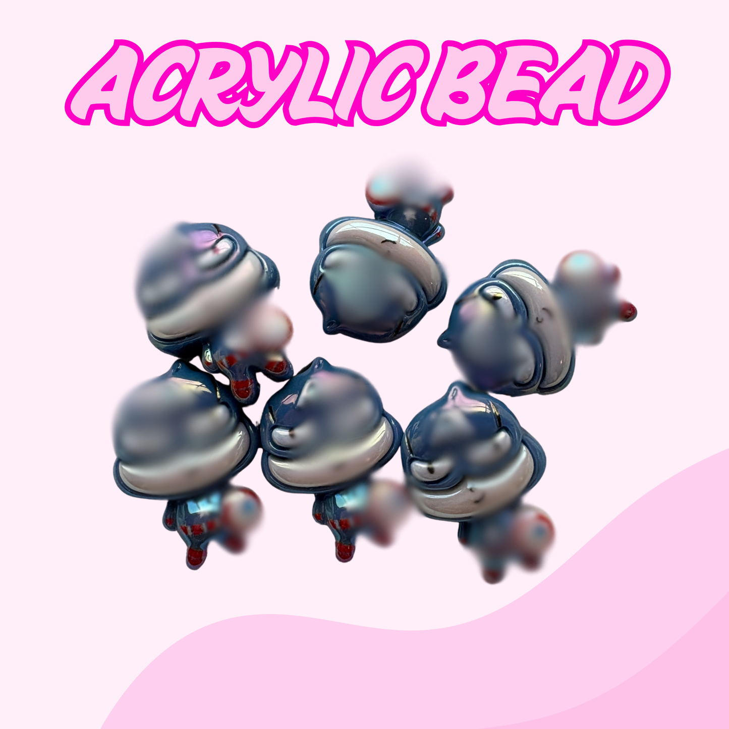 Flatback Acrylic Bead | Captian