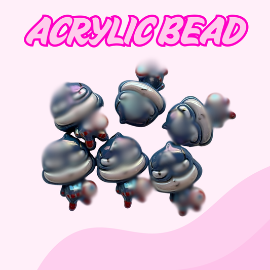 Flatback Acrylic Bead | Captian