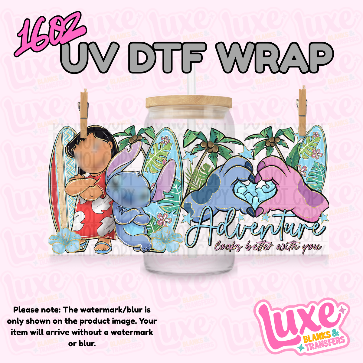 16oz UV DTF Wrap | Adventure Blu3 Al13n | #4371