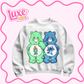 DTF Heat Transfer | Blue Alien C-Bear | #791