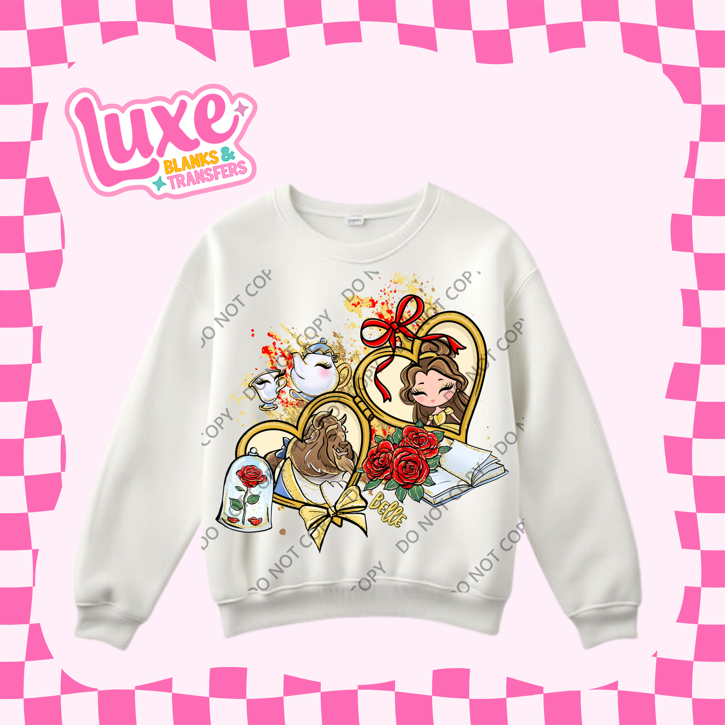 DTF Heat Transfer | Beauty Princess Locket | #340