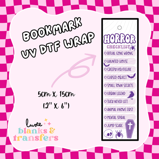 Bookmark UV DTF Wrap (#D04)