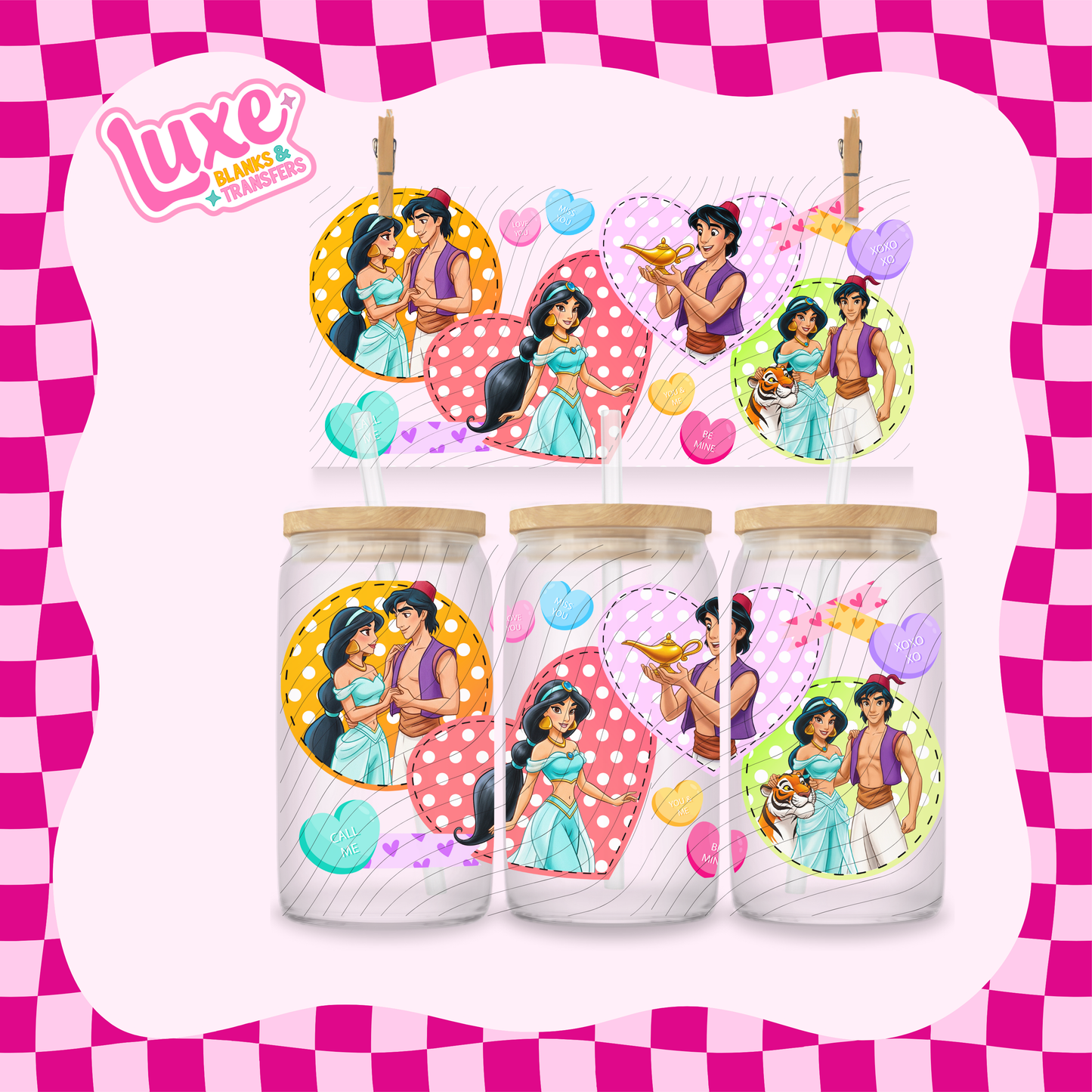 Princess Jas. Patches | 16oz UV DTF Wrap | #1677